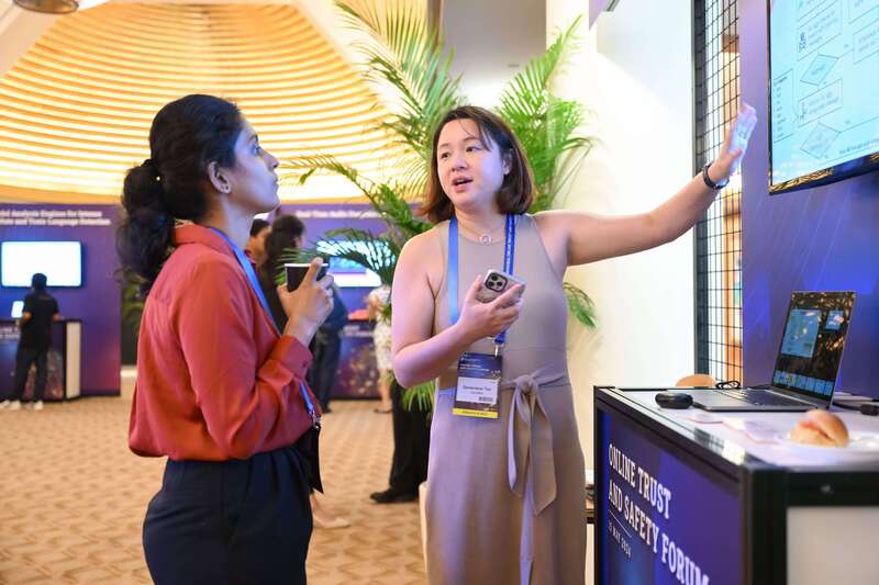 Community outreach at CheckMate booth
