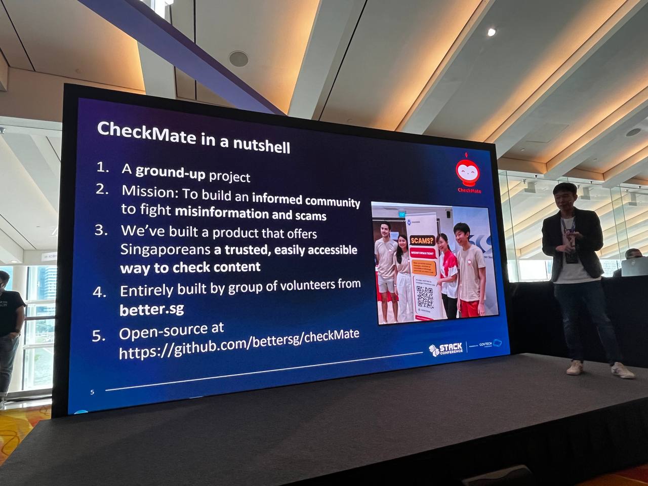 CheckMate presentation slide